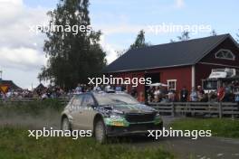 21, Oliver Solberg, Elliott Edmonson, Toksport WRT, Skoda Fabia RS.   01-04.08.2024. World Rally Championship, Rd 9, Rally Finalnd, Jyvaskyla. www.xpbimages.com, EMail: requests@xpbimages.com © Copyright: XPB Images