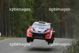 8, Ott Tanak, Martin Jarveoja, Hyundai Shell Mobis WRT, Hyundai i20 N Rally1.  01-04.08.2024. World Rally Championship, Rd 9, Rally Finalnd, Jyvaskyla. www.xpbimages.com, EMail: requests@xpbimages.com © Copyright: XPB Images