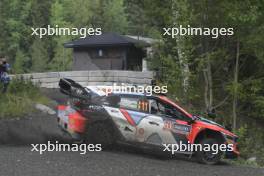 11, Thierry Neuville Martijn Wydaeghe, Hyundai i20 N Rally1 HYBRID.  01-04.08.2024. World Rally Championship, Rd 9, Rally Finalnd, Jyvaskyla. www.xpbimages.com, EMail: requests@xpbimages.com © Copyright: XPB Images