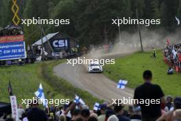 16, Adrien Fourmaux, Alexandre Coria, M-Sport Ford WRT, Ford Puma Rally1.  01-04.08.2024. World Rally Championship, Rd 9, Rally Finalnd, Jyvaskyla. www.xpbimages.com, EMail: requests@xpbimages.com © Copyright: XPB Images