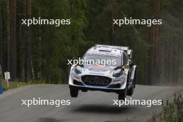 16, Adrien Fourmaux, Alexandre Coria, M-Sport Ford WRT, Ford Puma Rally1.  01-04.08.2024. World Rally Championship, Rd 9, Rally Finalnd, Jyvaskyla. www.xpbimages.com, EMail: requests@xpbimages.com © Copyright: XPB Images