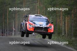 8, Ott Tanak, Martin Jarveoja, Hyundai Shell Mobis WRT, Hyundai i20 N Rally1.  01-04.08.2024. World Rally Championship, Rd 9, Rally Finalnd, Jyvaskyla. www.xpbimages.com, EMail: requests@xpbimages.com © Copyright: XPB Images