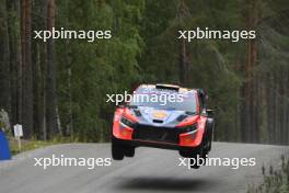 11, Thierry Neuville Martijn Wydaeghe, Hyundai i20 N Rally1 HYBRID.  01-04.08.2024. World Rally Championship, Rd 9, Rally Finalnd, Jyvaskyla. www.xpbimages.com, EMail: requests@xpbimages.com © Copyright: XPB Images