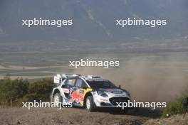 16, Adrien Fourmaux, Alexandre Coria, M-Sport Ford WRT, Ford Puma Rally1.  05-05.09.2024. World Rally Championship, Rd 10, Acropolis  Rally Greece, Lamia. www.xpbimages.com, EMail: requests@xpbimages.com © Copyright: XPB Images