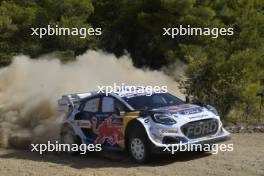 16, Adrien Fourmaux, Alexandre Coria, M-Sport Ford WRT, Ford Puma Rally1.  05-05.09.2024. World Rally Championship, Rd 10, Acropolis  Rally Greece, Lamia. www.xpbimages.com, EMail: requests@xpbimages.com © Copyright: XPB Images