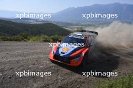 8, Ott Tanak, Martin Jarveoja, Hyundai Shell Mobis WRT, Hyundai i20 N Rally1.  05-05.09.2024. World Rally Championship, Rd 10, Acropolis  Rally Greece, Lamia. www.xpbimages.com, EMail: requests@xpbimages.com © Copyright: XPB Images