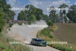 Oliver Solberg (NOR) / Elliott Edmondson (GBR) Toksport WRT Skodia Fabia RS RC2 Rally2. 18-21.07.2024. World Rally Championship, Rd 4, Rally Latvia, Liepaja. www.xpbimages.com, EMail: requests@xpbimages.com © Copyright: XPB Images