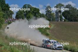Adrien Fourmaux (FRA) / Alexandre Coria (FRA) M-Sport Ford World Rally Team Ford Puma Rally1 Hybrid. 18-21.07.2024. World Rally Championship, Rd 4, Rally Latvia, Liepaja. www.xpbimages.com, EMail: requests@xpbimages.com © Copyright: XPB Images