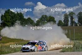 Adrien Fourmaux (FRA) / Alexandre Coria (FRA) M-Sport Ford World Rally Team Ford Puma Rally1 Hybrid. 18-21.07.2024. World Rally Championship, Rd 4, Rally Latvia, Liepaja. www.xpbimages.com, EMail: requests@xpbimages.com © Copyright: XPB Images